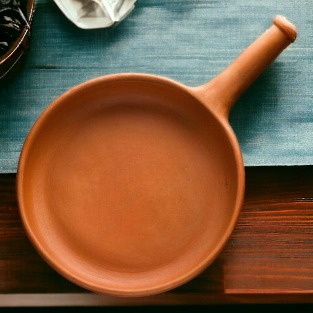 Tamas Handcrafted Terracotta Natural Clay Fry Pan